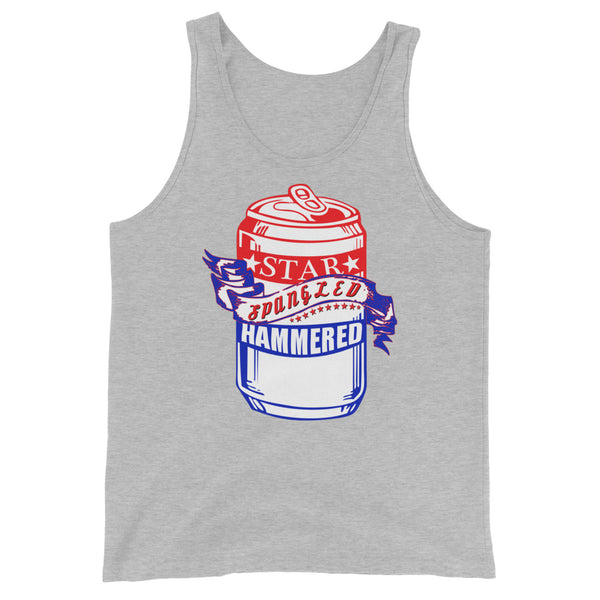 'Star Spangled Hammered' Beer Can Tank Top