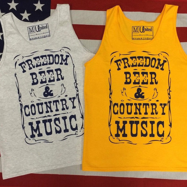Country Music American Flag Tank Top