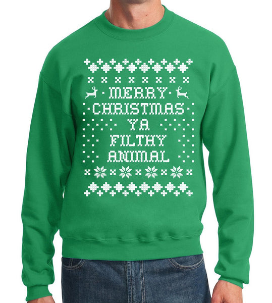 Green Holiday Sweater- Home Alone Holiday Sweatshirt