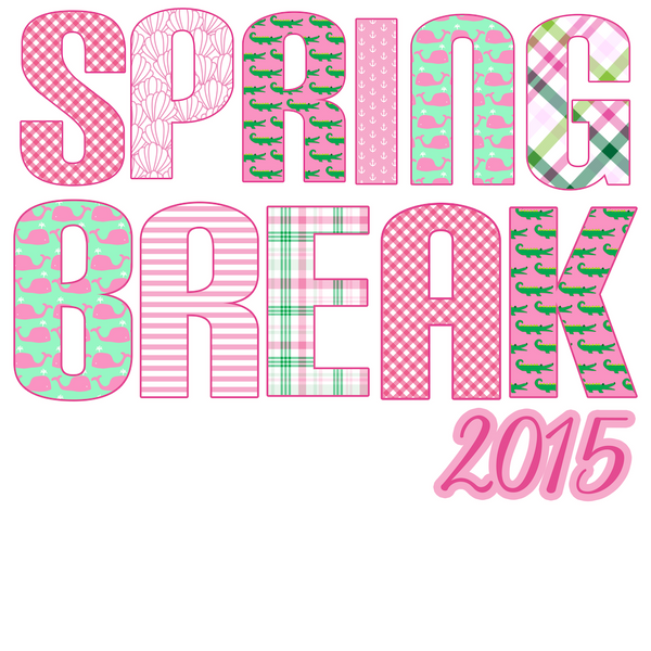 Spring Break 2015 made out of preppy Patterns