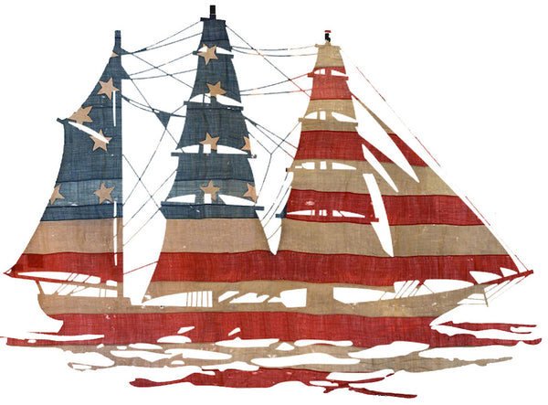 American Flag Sailboat Preppy