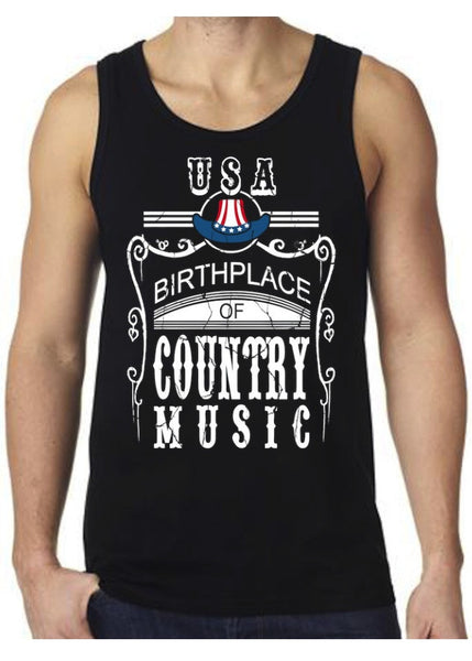 USA 'Birth Place of Country Music' Tank Top