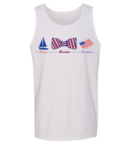 Boats, Bow Ties & Freedom' Tank Top- 3rd Edition