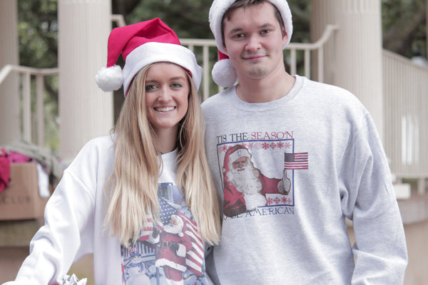'Santa Claus is American' Christmas Sweatshirt