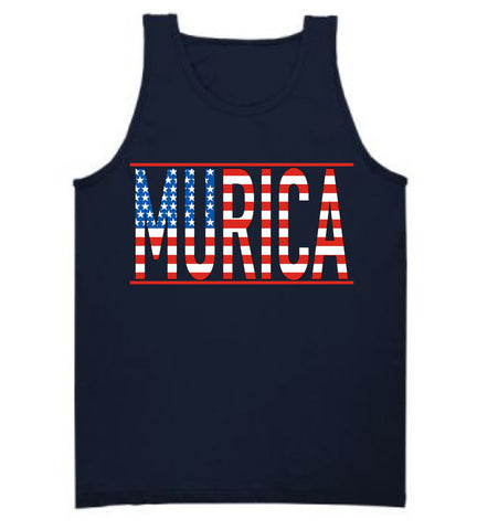 Murica American Flag Tank Top