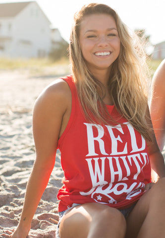 'Red, White & Bows' Tank Top