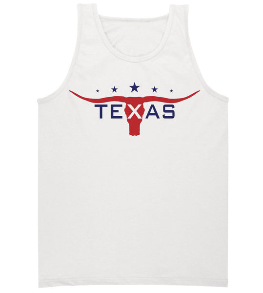 Texas Longhorns Tank- Red White and Blue