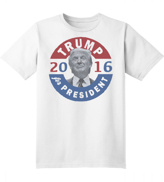 White T-Shirt Trump 2016 for President