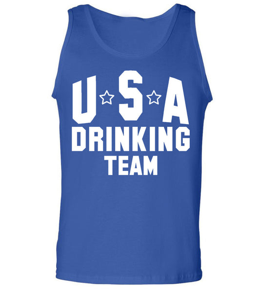 USA Drinking Team Blue Tank Top