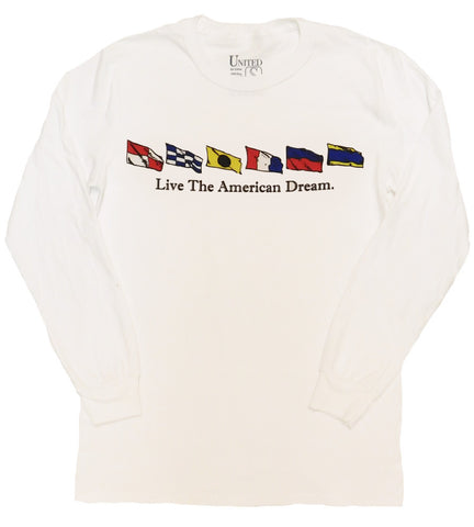 Live the American Dream' Nautical Long Sleeve Tee