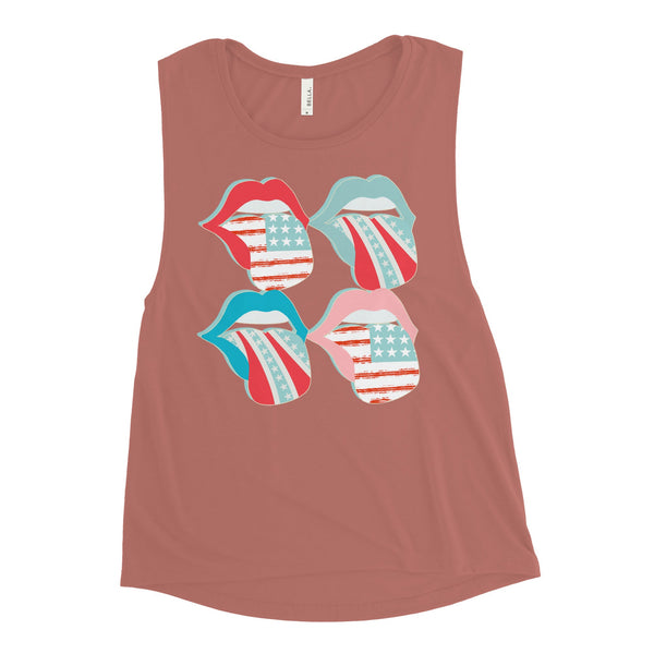 'Flag Tongues' Muscle Tank